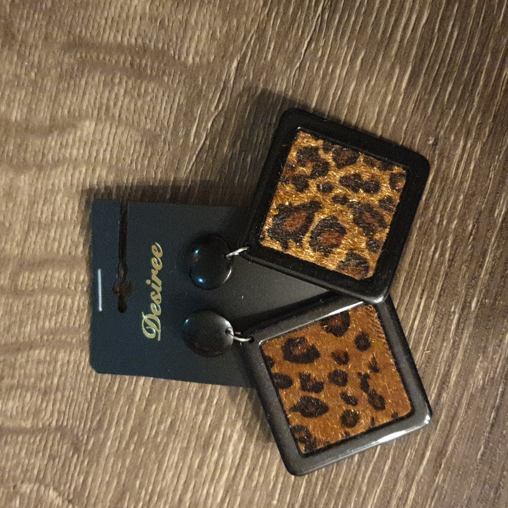 Animal print earrings